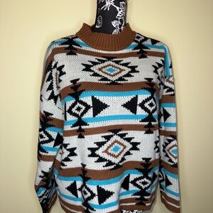 Geometric Patterned Sweater
